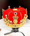 Royal King Crown  Halloween Party Costume  Prom Crown  Cosplay Crown  Xl Size