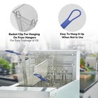 Wechef 2pcs Deep Fryer Baskets W  Non-slip Handle For Commercial Restaurant