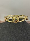 Vintage Gold Tone Bracelet Eastern Star   Masonic