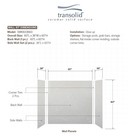 Transolid Swk603660 Saramar 60  W X 36  D X 60  H Three Panel - Biscotti Marble