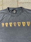 Guinness Breweriana Harp Logo Graphic T-shirt Black Short Sleeve 100  Cotton