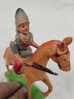 Vintage Antique Celluloid Indian On Horseback Made In Japan 