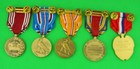 5 Wwii Army Medals   Ribbon Bar For Service In The Pacific - Philippines Ww2 
