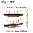 1 1250 Scale Alloy Diecast Rms Titanic Cruise Ship Model Steamboat Collection