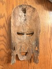 Vintage Hand Carved African Wood Mask Tribal Style Wall Decor 12    Tall
