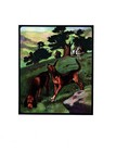 Antique Bloodhound Print 1910 Edwin Noble Bloodhound Illustration Art 6423k