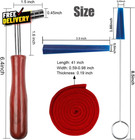 Piano Tuning Kit Professional Piano Tuning Wrench Hammer Rubber Mutes Set 8 Pcs