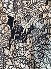 Vintage 1950s Novelty Print Skirt Sheik  Genie  Turbans Deer Full Skirt W 26