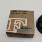Genuine Nikon F Metal Lens Hood - 35mm F2 F2 8   43-86mm F3 5 - Screw-in W  Box