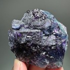 Natural Blue Purple Fluorite Specimen Crystal Mineral Quartz Rock Healing Stone