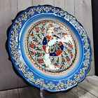 Vintage Turkish Ceramic Decorative Wall Art Plate 10   Mavi Deniz Kutahya Blue