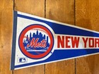 1980 s New York Ny Mets Full Size 30  Baseball Pennant Vintage