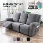 Recliner Chair Cover stretch Sofa Cover 3 Seater With Arm Rest  Couch Cover Soft