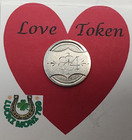 Love Token Date 1881 Engraved On A Silver Dime Initials A  W 