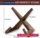 Wooden Cook Book Stand Plate Stand 6 5 Inch Book Stand For Kitchen Counter    bibl