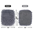 Wearable Bowling Ball Shammy Pad  Dual-sided 7 3x8 85 Inches  1-pack Chenille