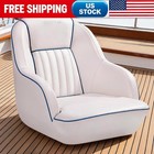 Captains Chair  Ergonomic High-back Bucket Boat Seat  Marine Grade Pvc Vinyl