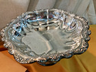 Vintage 1969 New Old Stock International Silverplate Countess Pedestal Dish