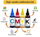 Yrym Sublimation Ink For Epson Et-2720 Et2760 Et2750 Et4700 Wf7710 Wf2750 Wf3   