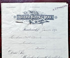 1891 First National Bank Pasadena  Ca   Creston National Bank Ia Bank Documents