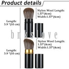 2pcs Retractable Pro Powder Foundation Blush Brush Kabuki Makeup Cosmetic Brush