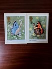 Vintage Phq 51 Post Office Picture Card  1981 Set Of 4 Butterflies 