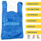Pet Poop Bags  500 Ct   Blue  Doggy Cat Scented Waste Bags With Easy Tie Handles