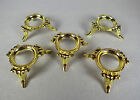 Set Of 5 Small Nickel Sphere egg Display Stands - Gold