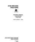 John Deere 2150  2255 Tractor Service Manual Repair Shop Technical Book