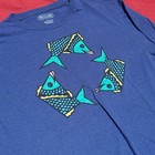 Phish Jim Pollock Recycle Recycled Fish Blue Mens T-shirt Large