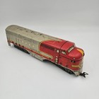 Marx O Gauge Antique Tin Toy Train Diesel Locomotive Santa Fe  21