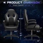 Office Gaming Chair High Back Leather Ergonomic Adjustable Racing Executive