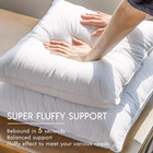 18x18 Square Pillow Insert 100  Cotton Cover Microfiber Fill 1 Pack