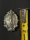 Antique Sterling Silver Victorian  Angel Brooch
