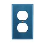 Leviton 84003-40 Duplex Outlet Receptacle Wallplate  1-gang  Stainless Steel