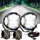 Auxbeam 5  Inch 20400lm 172w Led Pods Side Shooter White Pod Lights W  Amber Drl