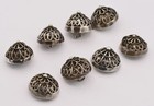 8 Silver Buttons Filigree Work 13 Lot Costume Buttons Antique Silver Buttons 26 Mm