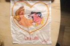 Rare Wwii Japanese Silk Scarf Hand Painted Tokyo Souvenir Novelty Art 1940s