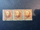 Scott   283 Strip Of 3    2024 Scott Catalogue Value   18 00