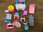 Vintage 50  Pcs Lot Doll House Playhouse Furniture Plastic Barbie Disney Hasbro
