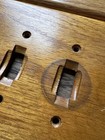 Vintage Lot Of  9 Wooden Oak Outlet Plate Covers 3 Switch Rustic Cabin Decor
