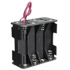 8-aa Battery Case Holder Spring Clip Plastic Box Tow Layers Stacked Wires 12v Dc