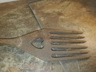 Vintage Antique Steel Iron Straight Spear Head 6-point Frog fish Gigger