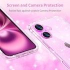 Compatible With Iphone 16 Case Hard Pc Back Shockproof Protective Clear Glitter