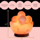 Umaid Natural Himalayan Rock Sea Salt Lamp Bowl With 6 Heated Salt Massage Balls