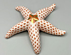Herend Figurine -starfish - Rust Fishnet