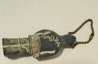 Vintage Tundra Made Canada Inuit Eskimo Carved Stone Figurine Souvenir 3  Chain