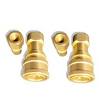 2 Sets Carpet Cleaning 1 4  Brass Quick Disconnect For Wand Hose