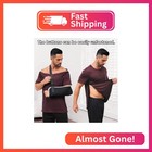 Kggeoo Men   s Post Shoulder Surgery Recovery Shirt Tear Away Short Sleeve Rotator