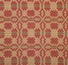 Primitive Cotton Charleston Red Woven 32  Vtg Style Coverlet Square Aq78ss
